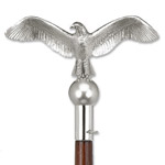 8.5 Inch Silver-Plated Aluminum Eagle