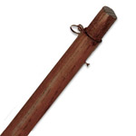 9' Solid Oak Pole - Chrome Jointed